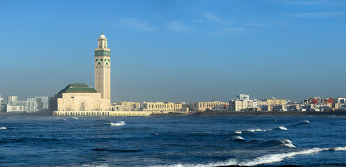 Image showing Hassan II mosque in Casablanca Morocco