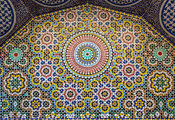 Image showing Traditional maroccan pattern background