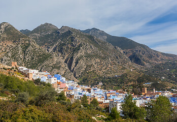 Image showing Medina blue city Chefchaouen, Morocco