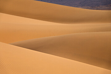 Image showing Background with sandy dunes in desert