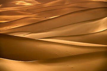 Image showing Background with sandy dunes in desert