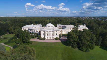 Image showing Aerial view of Palace in Pavlovsky Park