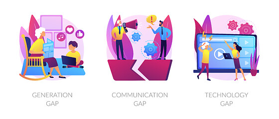 Image showing People diversity abstract concept vector illustrations.