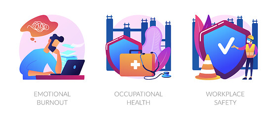 Image showing Employee health abstract concept vector illustrations.