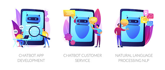 Image showing Chatbot vector concept metaphors