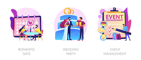 Image showing Celebration planning vector concept metaphors.