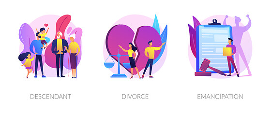 Image showing Society issues abstract concept vector illustrations.