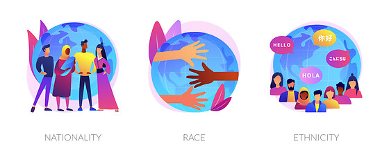 Image showing Human diversity abstract concept vector illustrations.