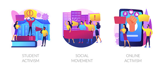 Image showing Political and social change abstract concept vector illustrations.