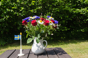 Image showing Summer flowers bouquet