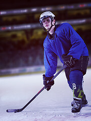 Image showing ice hockey player in action