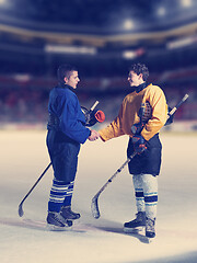 Image showing ice hockey sport players