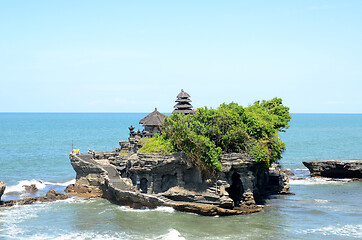 Image showing Tanah Lot water temple in Bali