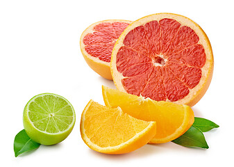 Image showing various citrus fruits