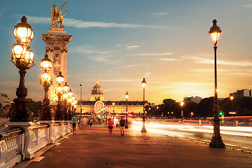 Image showing Bridge Alexandre III in Paris