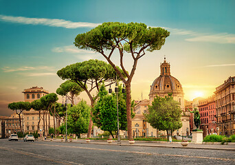 Image showing Beautiful street in Rome