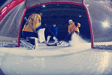 Image showing ice hockey goalkeeper