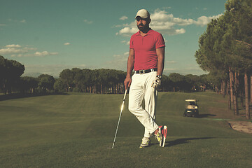 Image showing golf player portrait