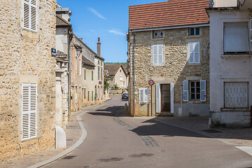 Image showing MEURSAULT, BURGUNDY, FRANCE- JULY 9, 2020: Typical living houses in Meursault