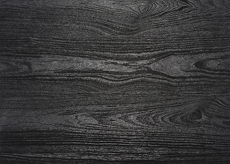 Image showing black wood grain surface