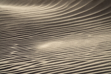 Image showing Wind blowing over sand dunes