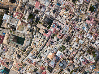 Image showing Aerial top view of Medina in Fes, Morocco