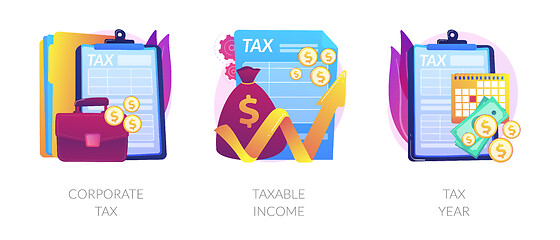Image showing Taxation system vector concept metaphors