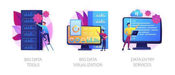 Image showing Big data vector concept metaphors