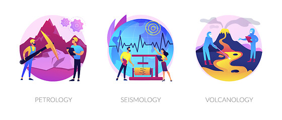 Image showing Geology science abstract concept vector illustrations.