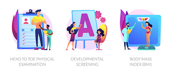 Image showing General health check up vector concept metaphors.