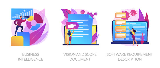 Image showing Business analysis vector concept metaphors