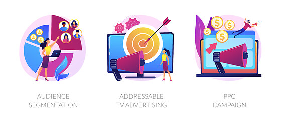Image showing Advertising technologies vector concept metaphors.
