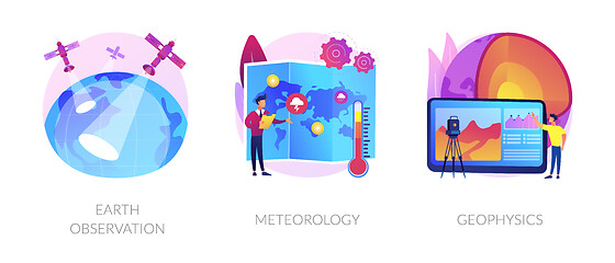 Image showing Planetary science abstract concept vector illustrations.