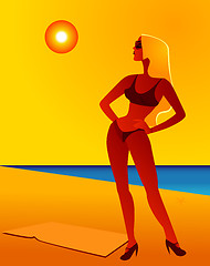 Image showing Beach Diva