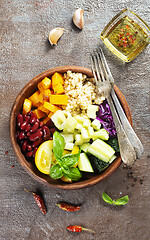 Image showing buddha bowl with vegetables