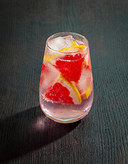 Image showing pink grapefruit drink 