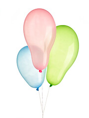 Image showing colorful balloons on white background