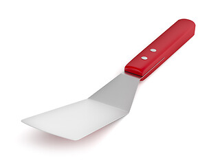 Image showing Red kitchen spatula