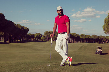 Image showing golf player portrait