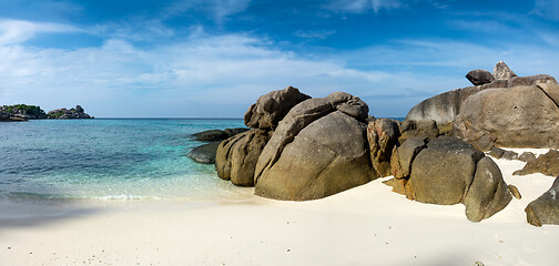Image showing Beach between rocks on Similan islands