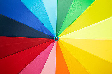 Image showing multicolored umbrella background