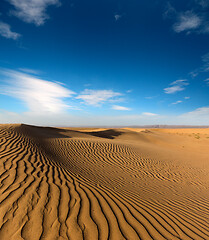 Image showing landscape in evening desert