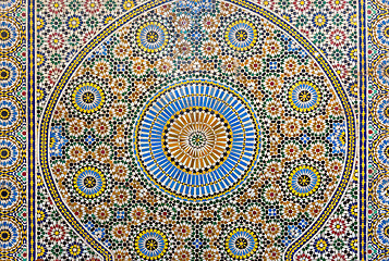 Image showing Traditional maroccan pattern background