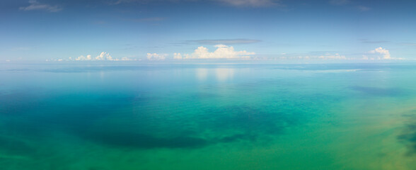 Image showing Aerial panorama landscape of tropical sea