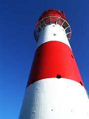 Image showing red + white lighthouse