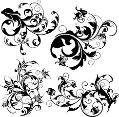 Image showing floral design elements