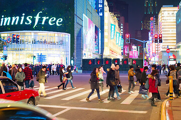 Image showing Crossing Shanghai road, China