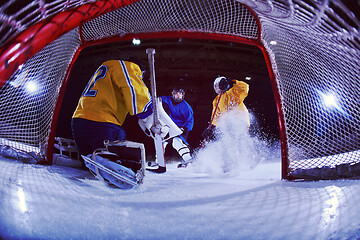 Image showing ice hockey goalkeeper