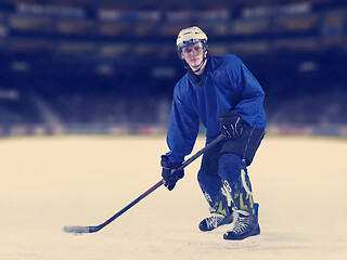 Image showing ice hockey player in action