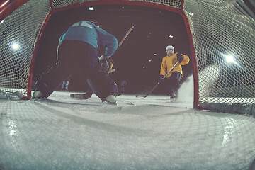 Image showing ice hockey goalkeeper